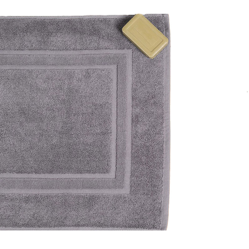 Πετσετέ Πατάκι (50x70) Hotel Διπλή Κορνίζα Silver 700gr/m2