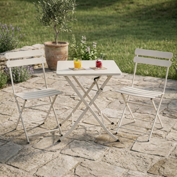 Σετ Τραπεζαρία Κήπου (3τμχ) Spitishop Riviera Beige