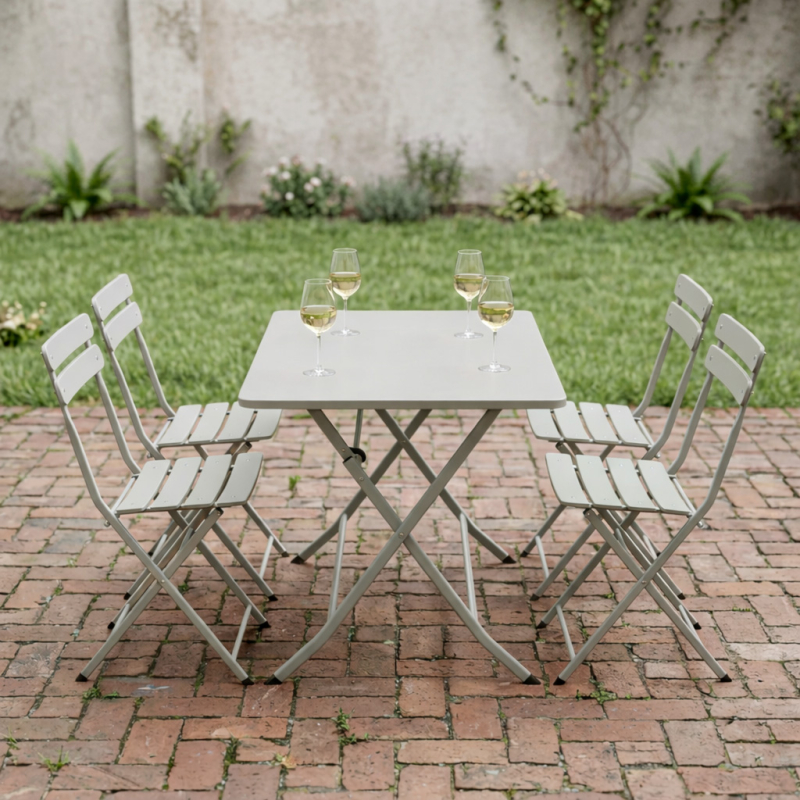 Σετ Τραπεζαρία Κήπου (5τμχ) Spitishop Riviera Green