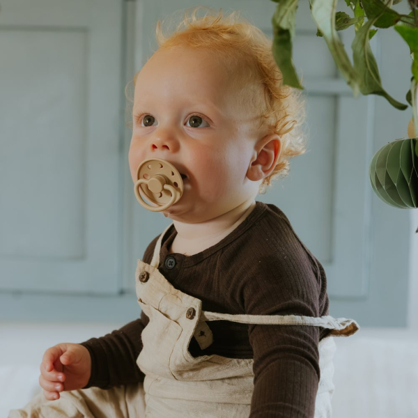 Πιπίλες Σιλικόνης Φυσιολογικές 0Μ+ (Σετ 2τμχ) Frigg Moon Phase Croissant/Portobello