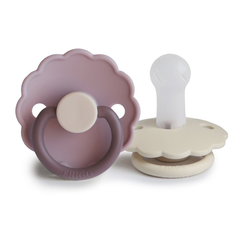 Πιπίλες Σιλικόνης Φυσιολογικές 6Μ+ (Σετ 2τμχ) Frigg Daisy Lavender Haze/Cream