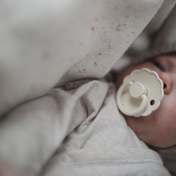 Πιπίλες Σιλικόνης Φυσιολογικές 6Μ+ (Σετ 2τμχ) Frigg Daisy Lavender Haze/Cream