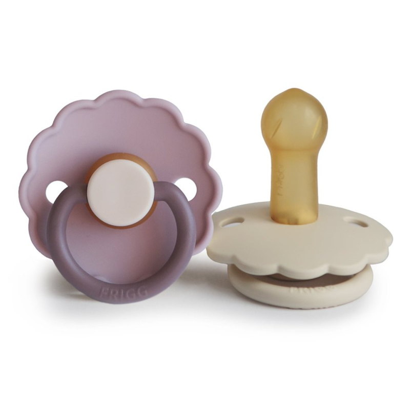 Πιπίλες Καουτσούκ Φυσιολογικές 6Μ+ (Σετ 2τμχ) Frigg Daisy Haze/Cream