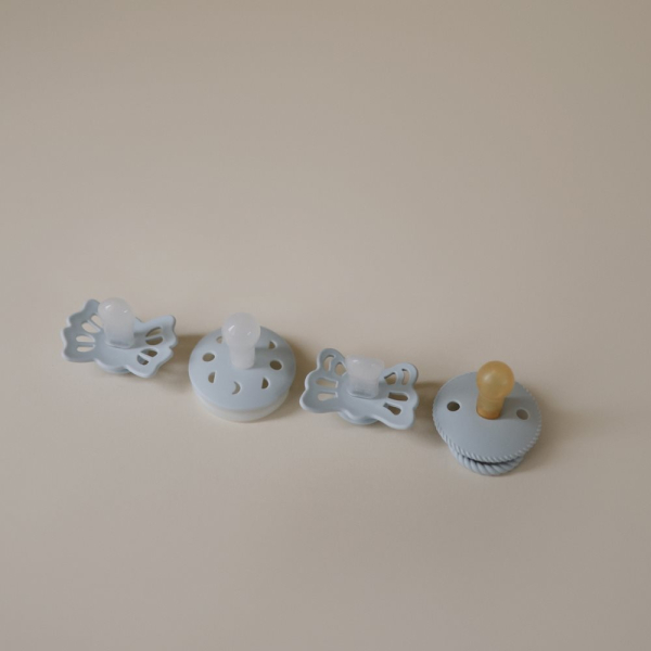 Πιπίλες 0Μ+ (Σετ 4τμχ) Frigg Moonlight Sailing Powder Blue