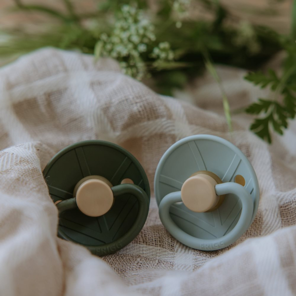 Πιπίλες Καουτσούκ Φυσιολογικές 6Μ+ (Σετ 2τμχ) Frigg Little Viking Sage/Olive