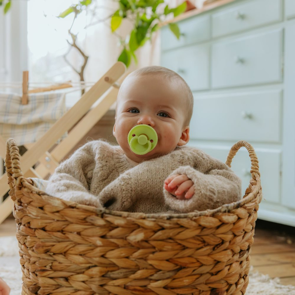 Πιπίλες Καουτσούκ Φυσιολογικές 0Μ+ (Σετ 2τμχ) Frigg Rope Green Tea/Powder Blue