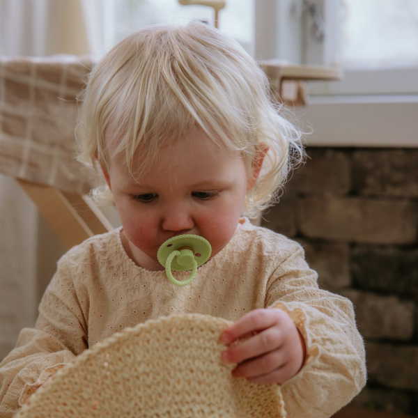 Πιπίλες Σιλικόνης Φυσιολογικές 0Μ+ (Σετ 2τμχ) Frigg Rope Silver Gray/Green Tea
