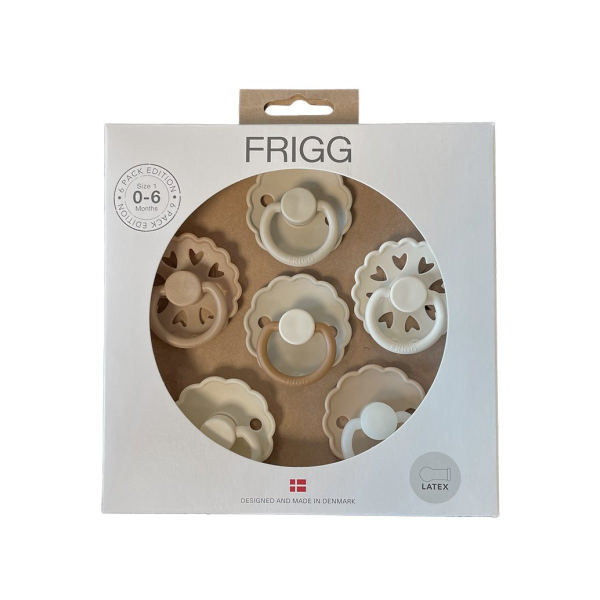 Πιπίλες Καουτσούκ Φυσιολογικές 0Μ+ (Σετ 6τμχ) Frigg Cinnamon Charm