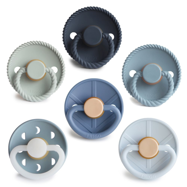 Πιπίλες Καουτσούκ Φυσιολογικές 0Μ+ (Σετ 6τμχ) Frigg Endless Sea