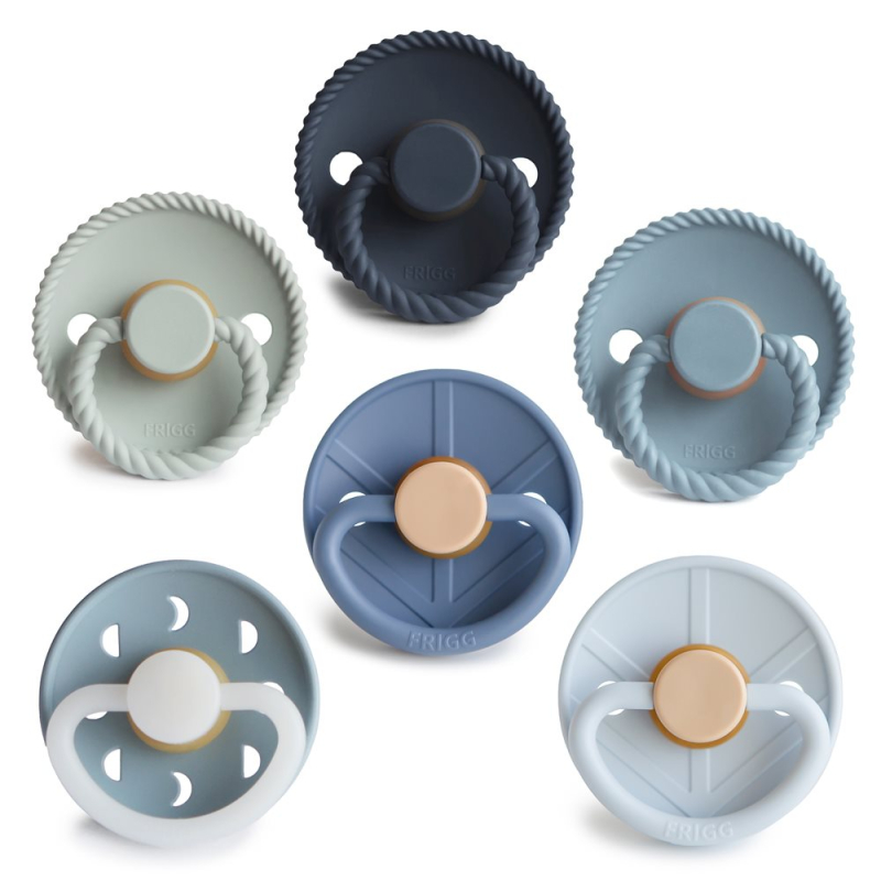 Πιπίλες Καουτσούκ Φυσιολογικές 0Μ+ (Σετ 6τμχ) Frigg Endless Sea