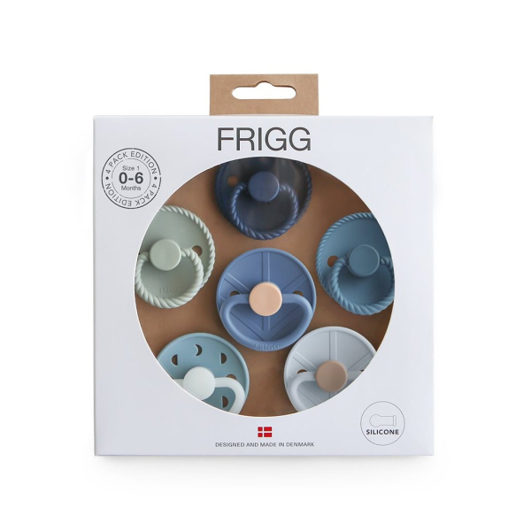 Πιπίλες Σιλικόνης Φυσιολογικές 0Μ+ (Σετ 6τμχ) Frigg Endless Sea