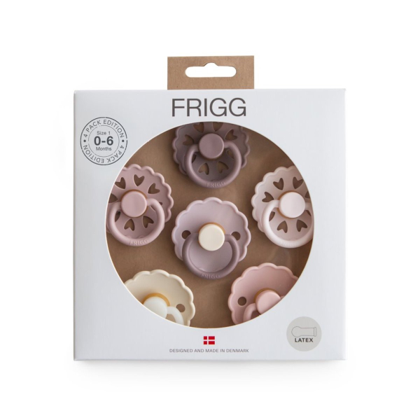Πιπίλες Καουτσούκ Φυσιολογικές 0Μ+ (Σετ 6τμχ) Frigg Blooming Love