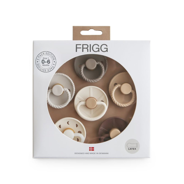 Πιπίλες Καουτσούκ Φυσιολογικές 0Μ+ (Σετ 6τμχ) Frigg Earthy Wonder
