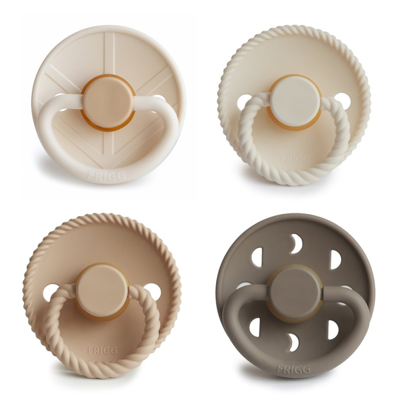 Πιπίλες Καουτσούκ Φυσιολογικές 6Μ+ (Σετ 4τμχ) Frigg Crystal Sparkle