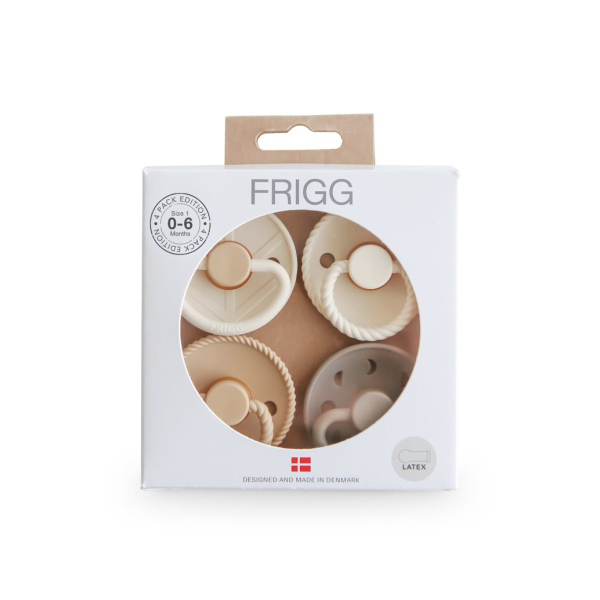 Πιπίλες Καουτσούκ Φυσιολογικές 6Μ+ (Σετ 4τμχ) Frigg Crystal Sparkle