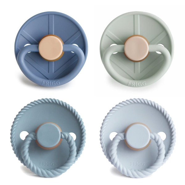 Πιπίλες Καουτσούκ Φυσιολογικές 0Μ+ (Σετ 4τμχ) Frigg Skyline Serenity