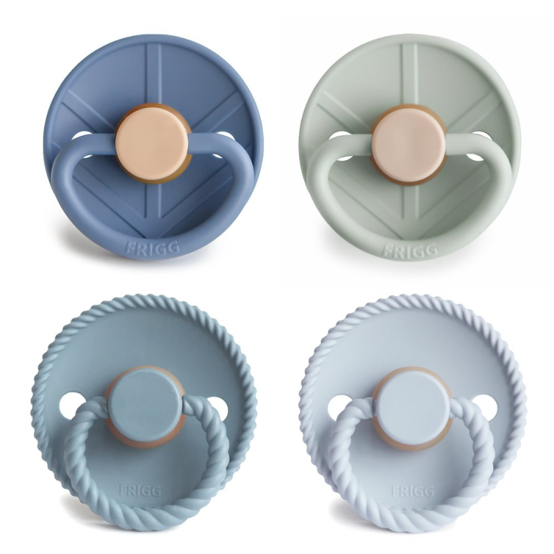 Πιπίλες Καουτσούκ Φυσιολογικές 0Μ+ (Σετ 4τμχ) Frigg Skyline Serenity