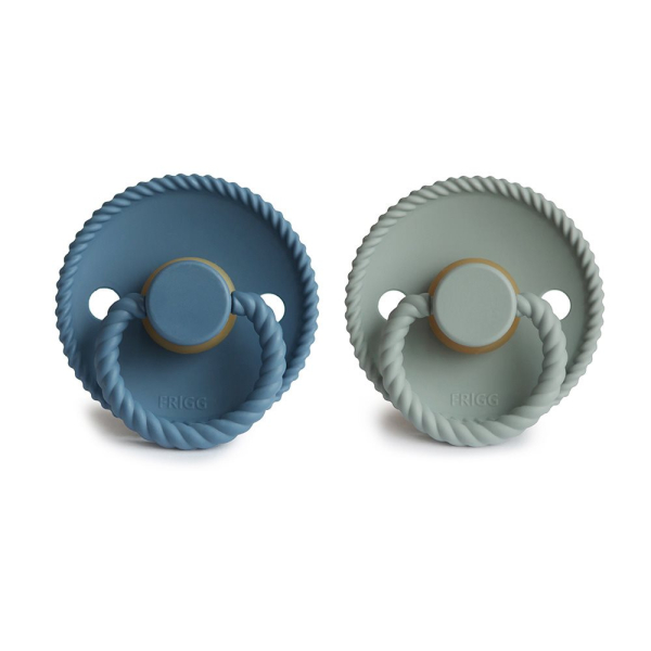 Πιπίλες Καουτσούκ Φυσιολογικές 6Μ+ (Σετ 2τμχ) Frigg Rope Ocean View/Sage