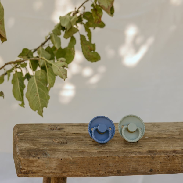 Πιπίλες Σιλικόνης Φυσιολογικές 6Μ+ (Σετ 2τμχ) Frigg Rope Ocean View/Sage