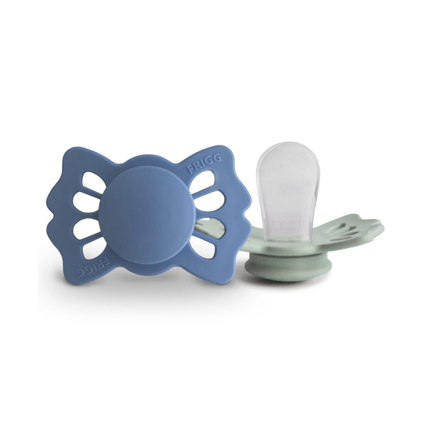 Πιπίλες Σιλικόνης Ανατομικές 0Μ+ (Σετ 2τμχ) Frigg Lucky Ocean View/Sage