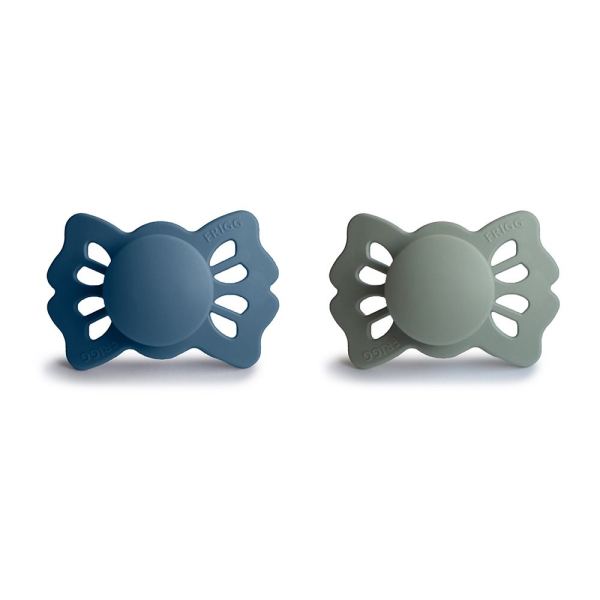 Πιπίλες Σιλικόνης Ανατομικές 0Μ+ (Σετ 2τμχ) Frigg Lucky Ocean View/Sage
