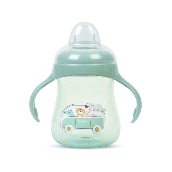 Ποτήρι Εκπαιδευτικό 250ml Saro Little Explorers Μέντα 51404