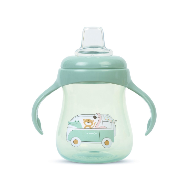 Ποτήρι Εκπαιδευτικό 250ml Saro Little Explorers Μέντα 51404