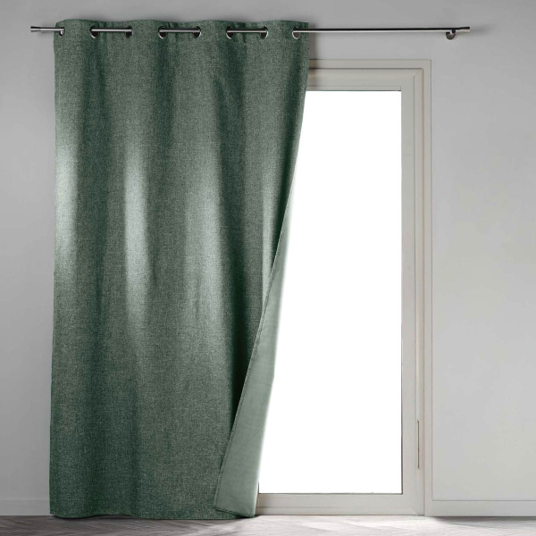 Θερμομονωτική Κουρτίνα Συσκότισης (140x260) Με Τρουκς L-C Crepuscule Cedre 1613000