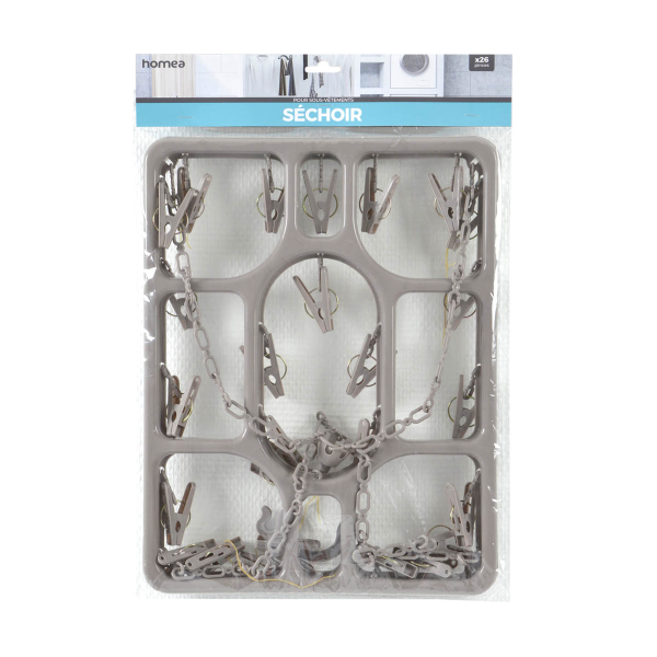 Απλώστρα Μπαλκονιού Κρεμαστή Με 26 Μανταλάκια L-C MEN176TA