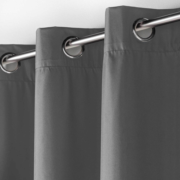 Θερμομονωτική Κουρτίνα (140x260) Με Τρουκς L-C Icemount Charcoal Grey 1607861