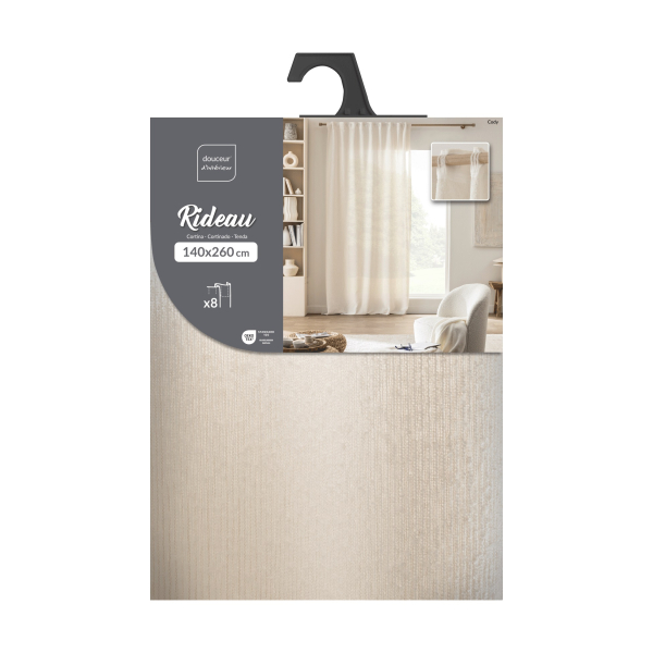 Κουρτίνα (140x260) Με Τρέσα L-C Cody 1612957