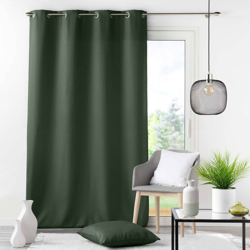 Κουρτίνα (140x260) Με Τρουκς L-C Essentiel Khaki 1609102