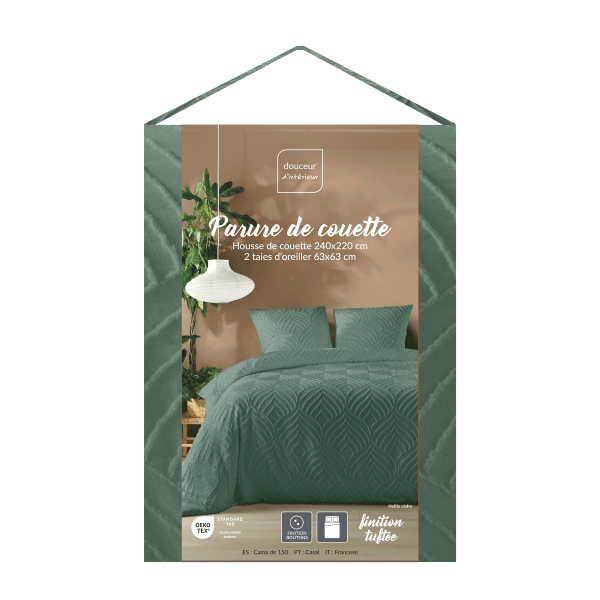 Παπλωματοθήκη Υπέρδιπλη (240x220) + Διακοσμητικές Μαξιλαροθήκες L-C Heltie Cedre 1645245