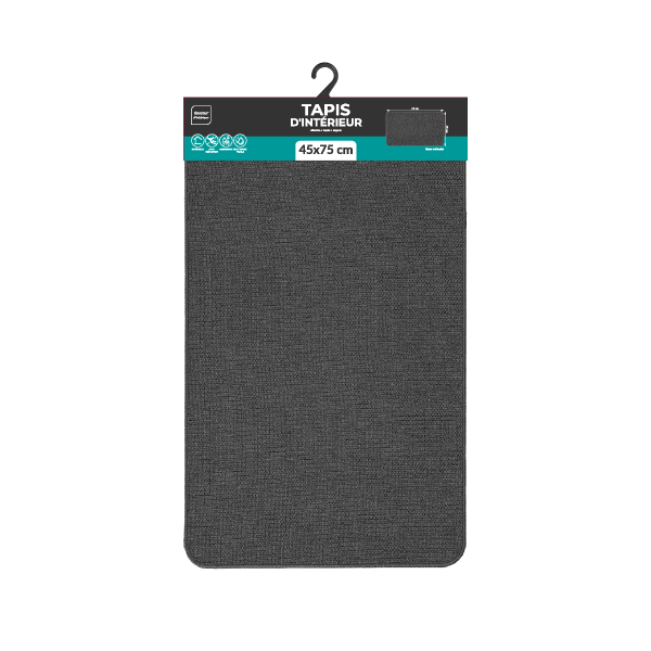 Πατάκι (45x75) L-C Simeo Charcoal Grey 1741529