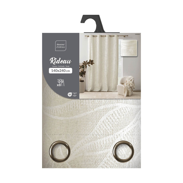 Κουρτίνα (140x240) Με Τρουκς L-C Lorenza 1613007