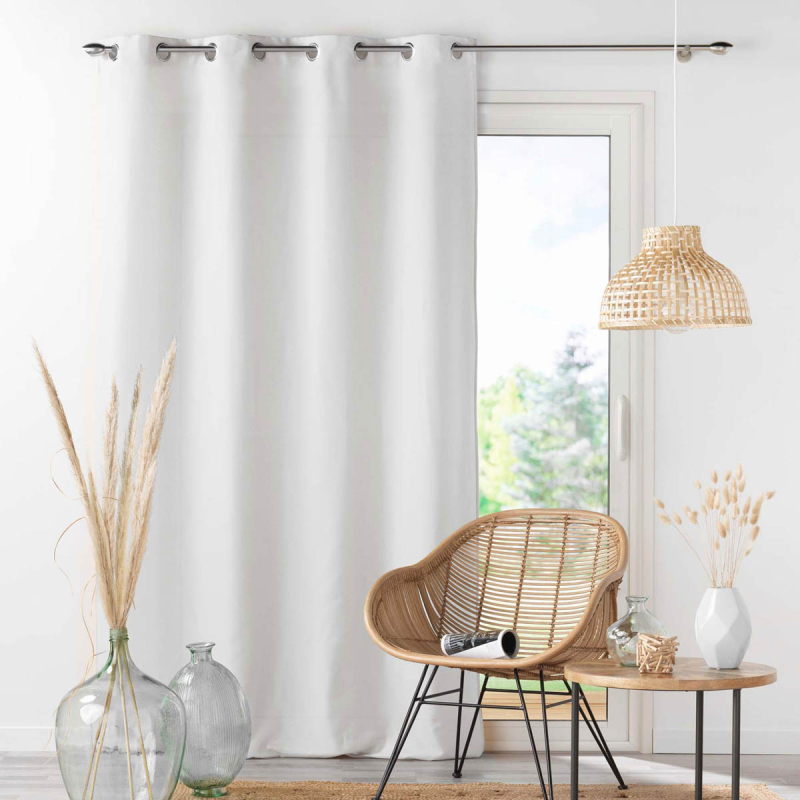 Κουρτίνα (140x280) Με Τρουκς L-C Absolu White 1607294