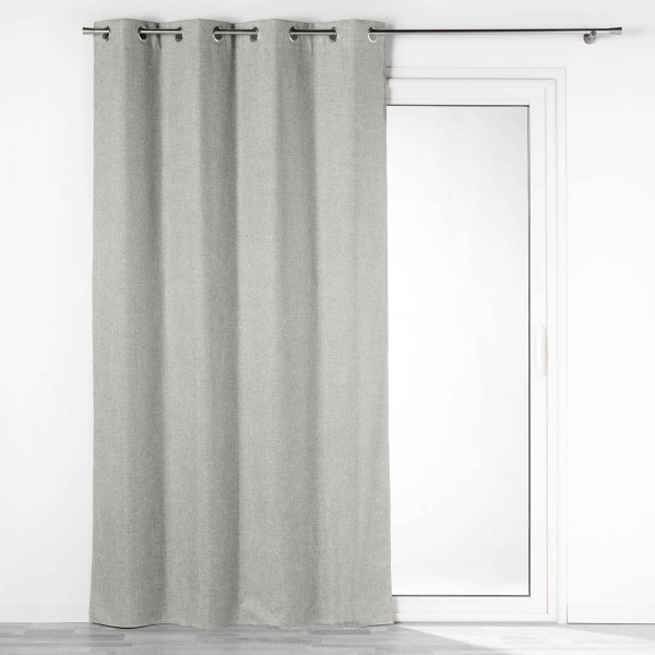 Θερμομονωτική Κουρτίνα Συσκότισης (140x260) Με Τρουκς L-C Crepuscule Grey 1609775