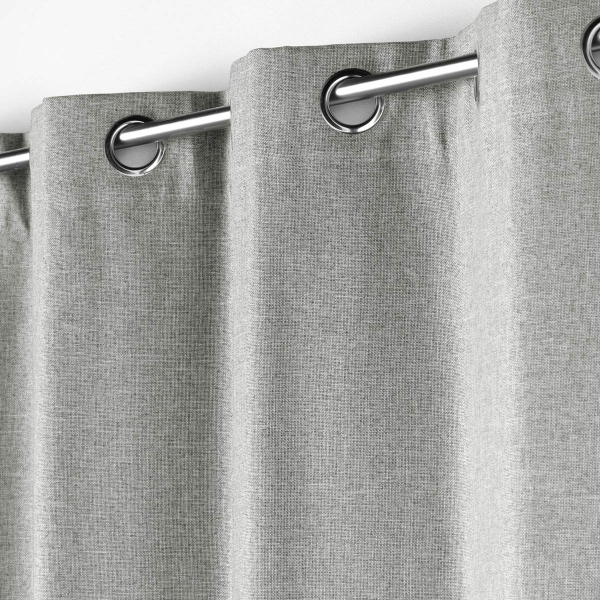 Θερμομονωτική Κουρτίνα Συσκότισης (140x260) Με Τρουκς L-C Crepuscule Grey 1609775