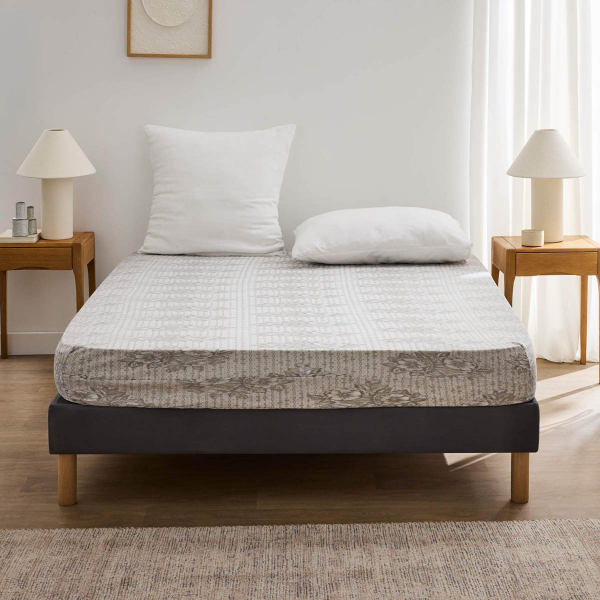 Προστατευτική Θήκη Στρώματος Διπλή (140x190) L-C Rena Gris 1643939