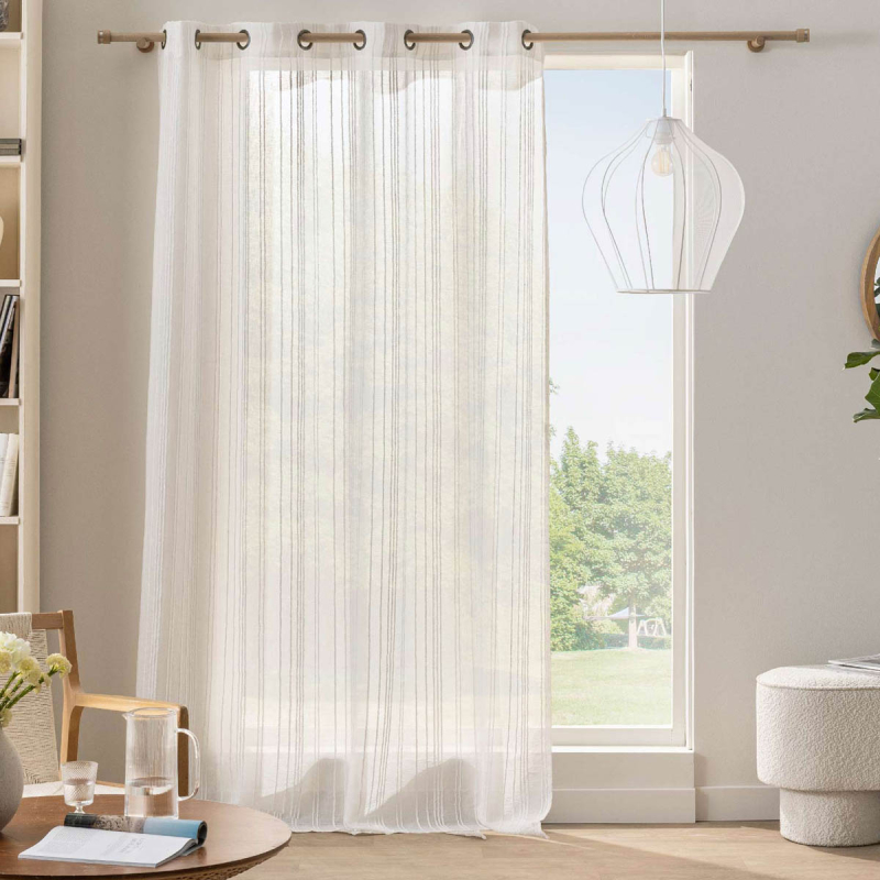 Κουρτίνα (140x280) Με Τρουκς L-C Zaho Blanc 1627836