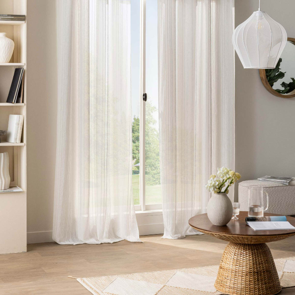 Κουρτίνα (140x280) Με Τρουκς L-C Zaho Blanc 1627836