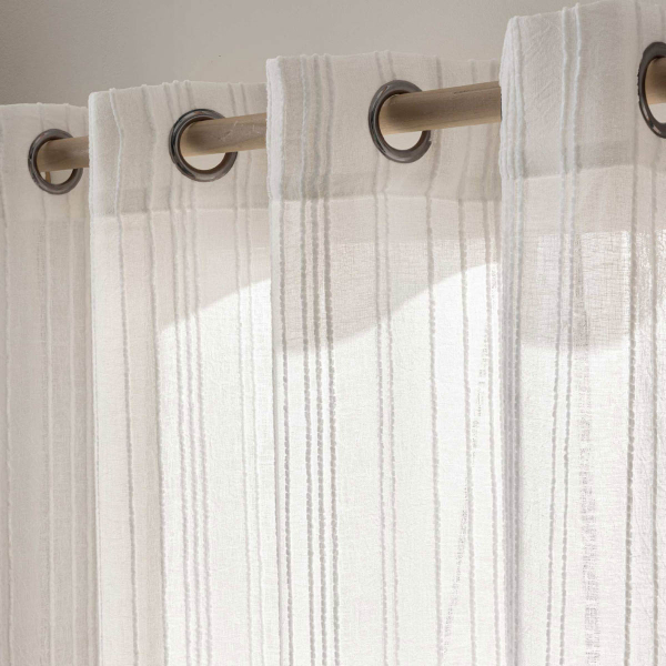 Κουρτίνα (140x280) Με Τρουκς L-C Zaho Blanc 1627836