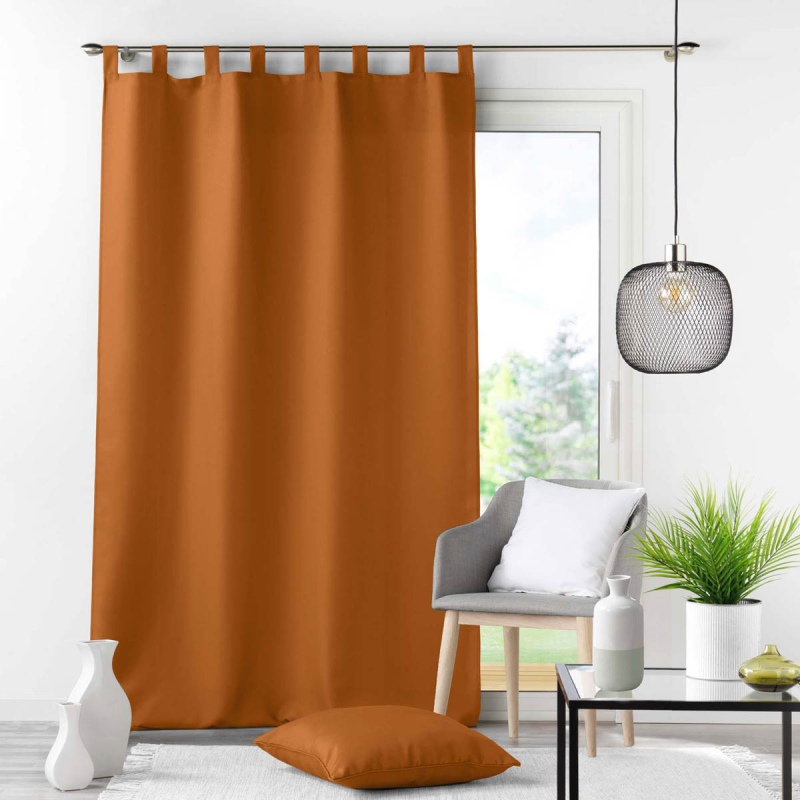 Κουρτίνα (140x260) Με Τιράντες L-C Essentiel Camel Brown 1612667