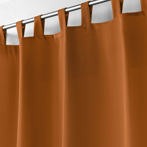 Κουρτίνα (140x260) Με Τιράντες L-C Essentiel Camel Brown 1612667