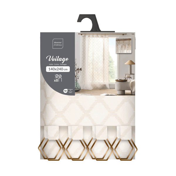 Κουρτίνα (140x240) Με Τρουκς L-C Solis 1627823
