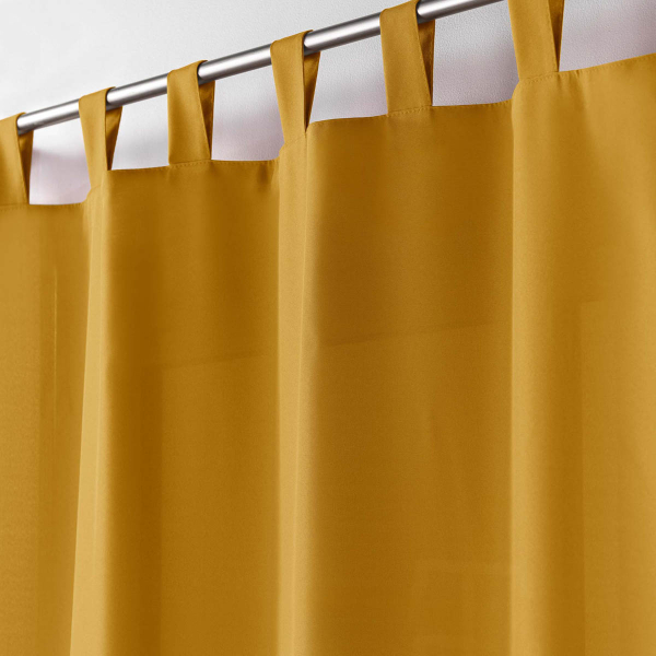 Κουρτίνα (140x260) Με Τιράντες L-C Essentiel Ochre 1612636