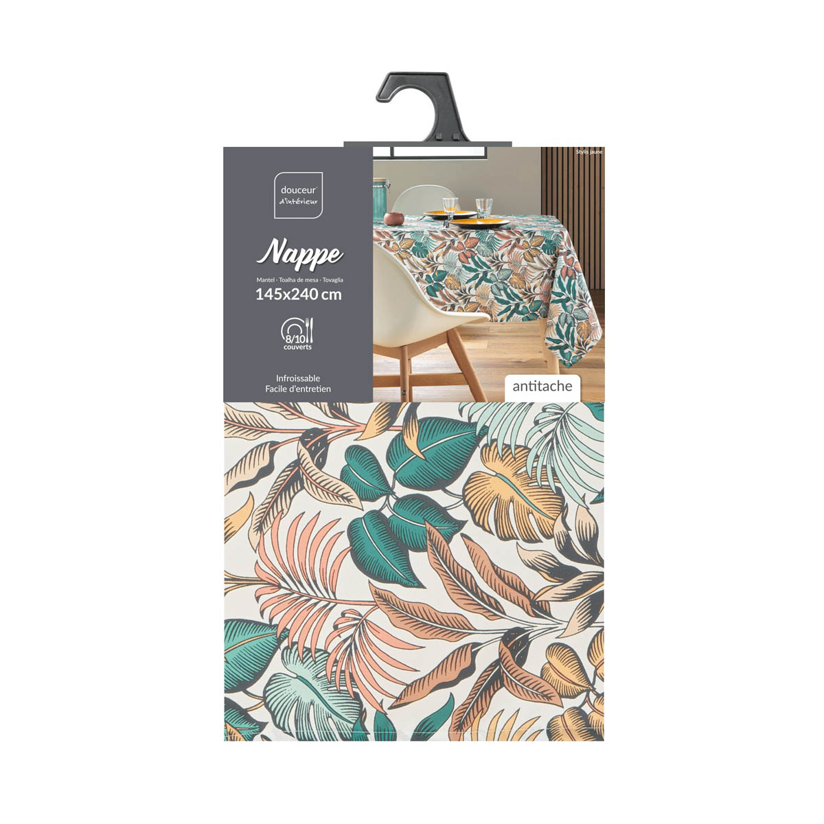 Αλέκιαστο Τραπεζομάντηλο (145X240) L-C Stylis Yellow 1723414 Home Λευκά Είδη Κουζίνας & Τραπεζαρίας Τραπεζομάντηλα Spitishop