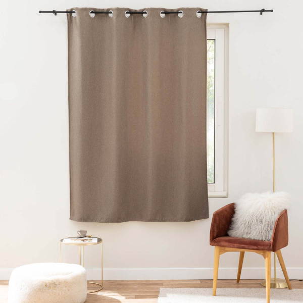 Κουρτίνα Συσκότισης Παραθύρου (135x180) Με Τρουκς L-C Tiramina Noisette 1612964