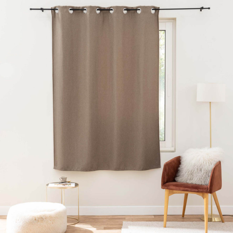 Κουρτίνα Συσκότισης Παραθύρου (135x180) Με Τρουκς L-C Tiramina Noisette 1612964