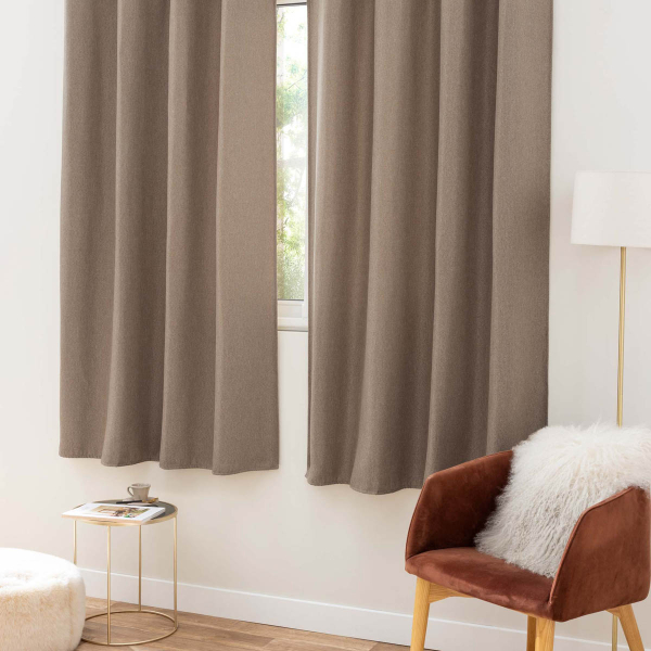 Κουρτίνα Συσκότισης Παραθύρου (135x180) Με Τρουκς L-C Tiramina Noisette 1612964